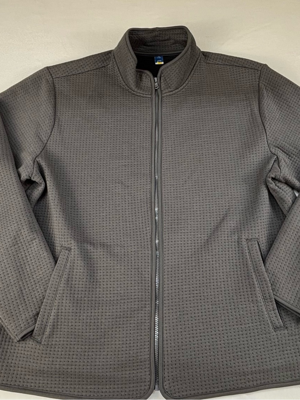 Old Navy Men's Quilted Full-Zip Jacket - Charcoal